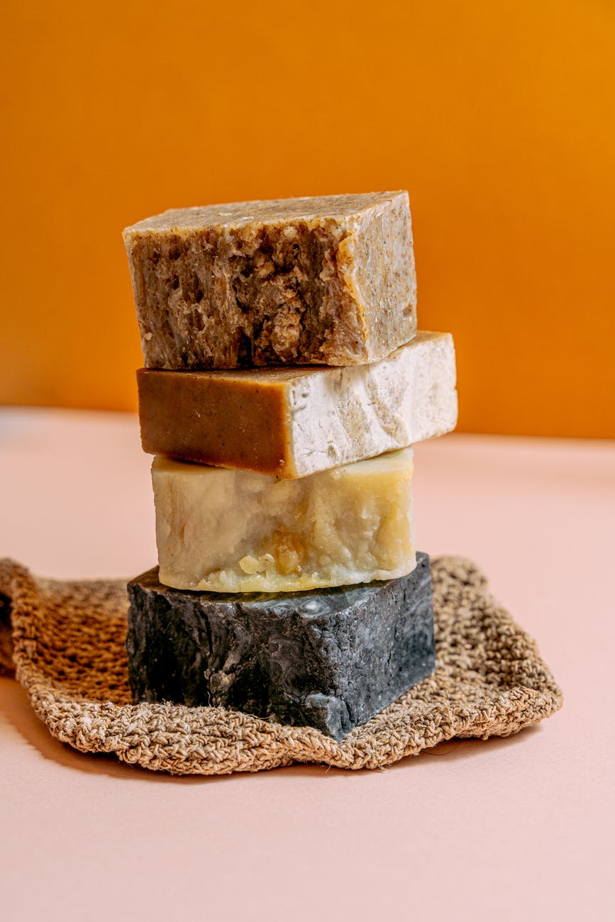 stacked soap bars